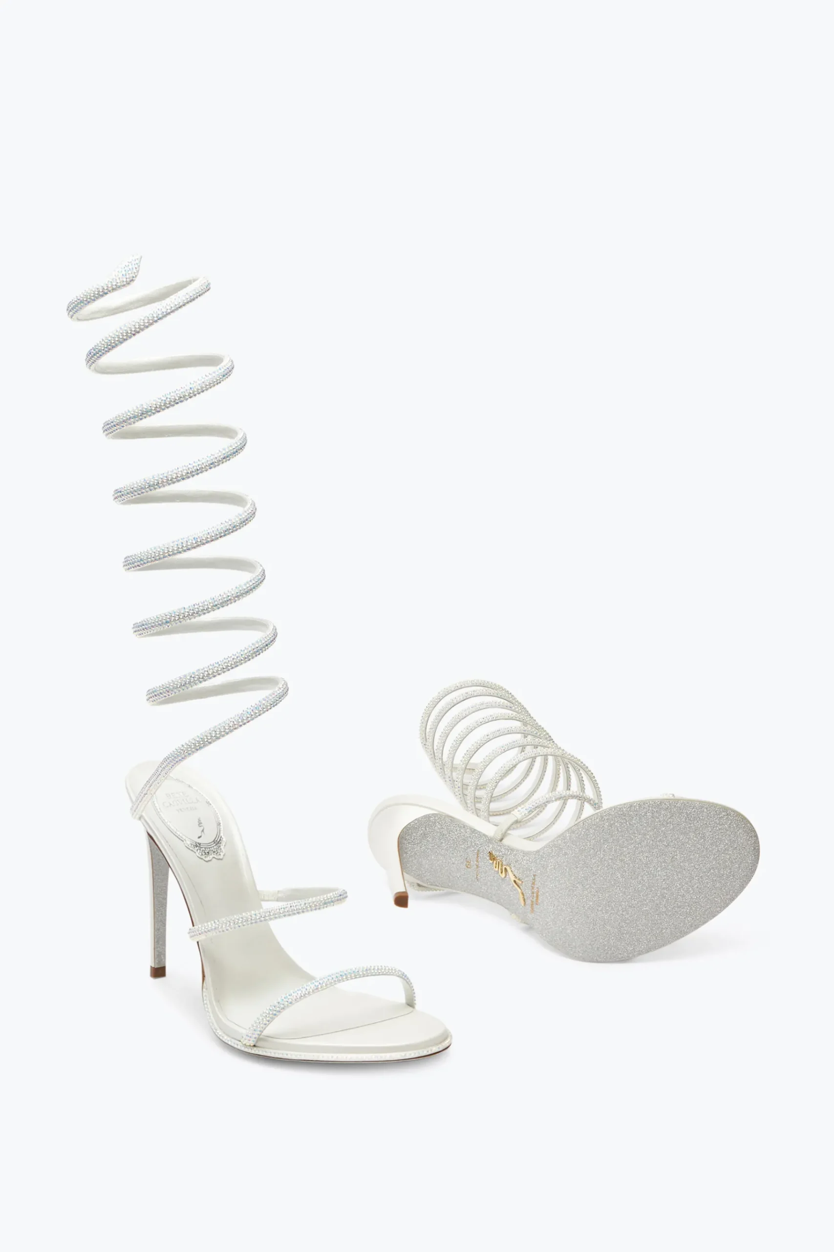 Collezione Sposa|Sandali^Rene Caovilla Sandalo Super Cleo 105 Bianco