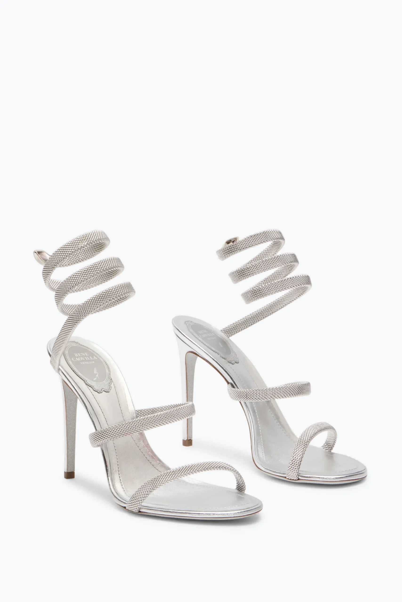 Per Le Invitate|Sandali^Rene Caovilla Sandalo Trigold Cleo 105 Argento