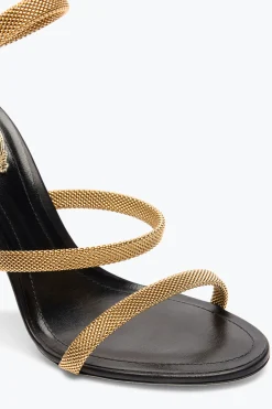 Sandali^Rene Caovilla SANDALO TRIGOLD CLEO -ORO 105 Nero