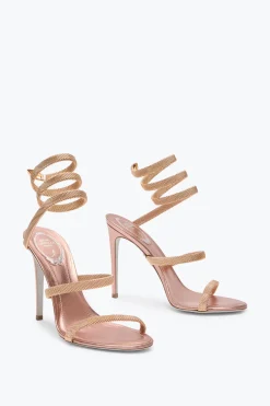 Per Le Invitate|Sandali^Rene Caovilla Sandalo Trigold Cleo 105 Oro rosa
