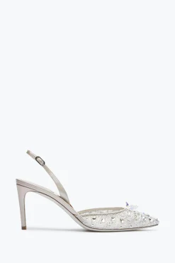 Slingback^Rene Caovilla Slingback Cinderella 75 Argento