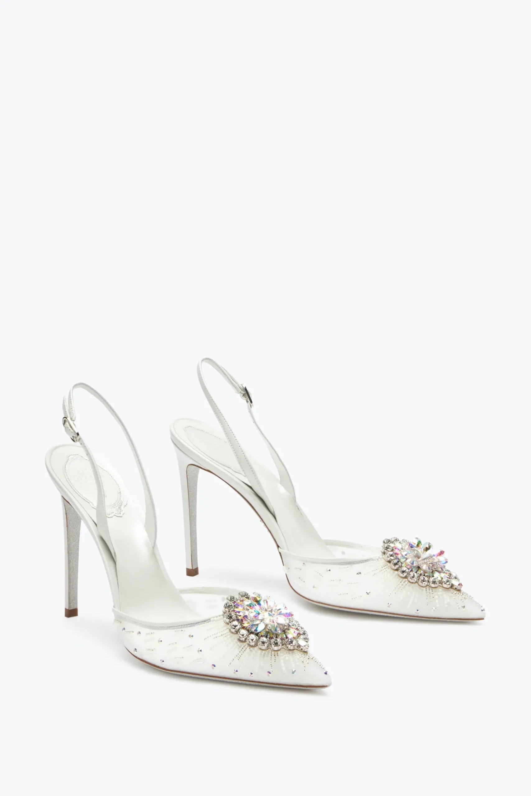 Slingback^Rene Caovilla Slingback Barbara Bianca 105 Bianco