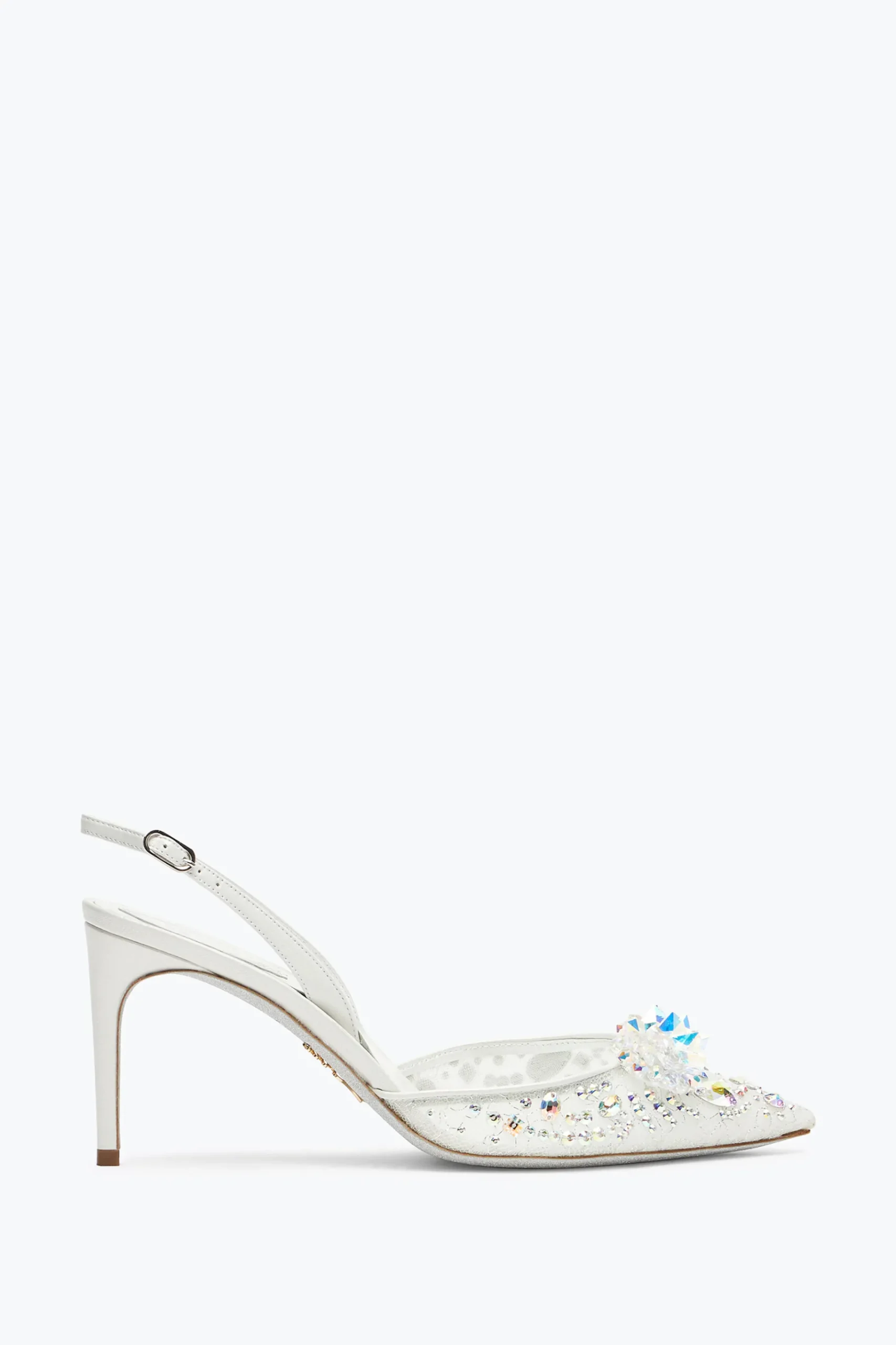 Slingback^Rene Caovilla Slingback Cinderella Bianca 80 Bianco