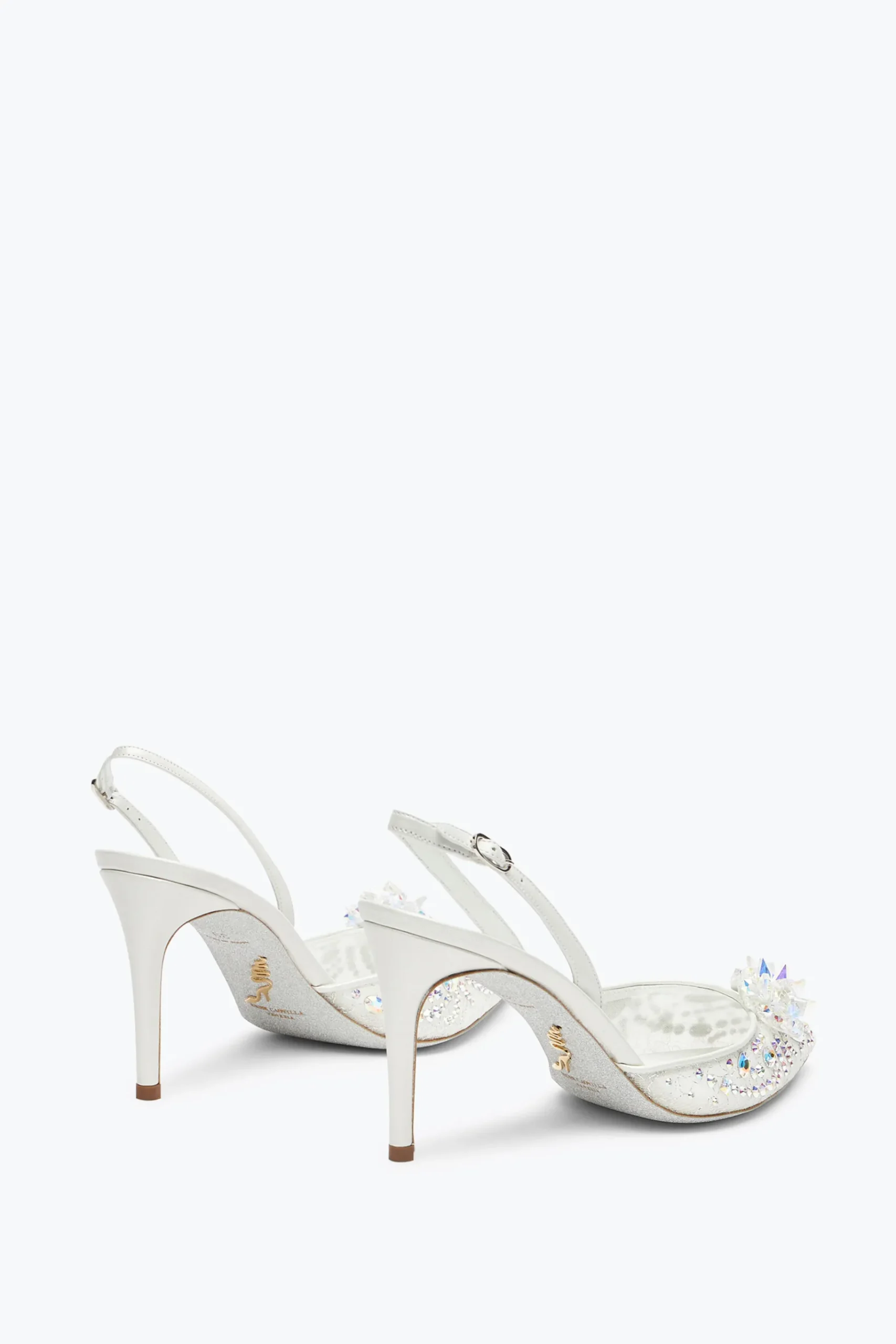 Slingback^Rene Caovilla Slingback Cinderella Bianca 80 Bianco