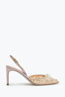 Slingback^Rene Caovilla Slingback Eleganti Cinderella 75 Rosa