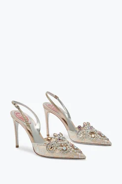 Icone|Slingback^Rene Caovilla Slingback Gioiello Grigie Veneziana Grigio