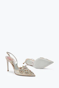 Icone|Slingback^Rene Caovilla Slingback Gioiello Grigie Veneziana Grigio