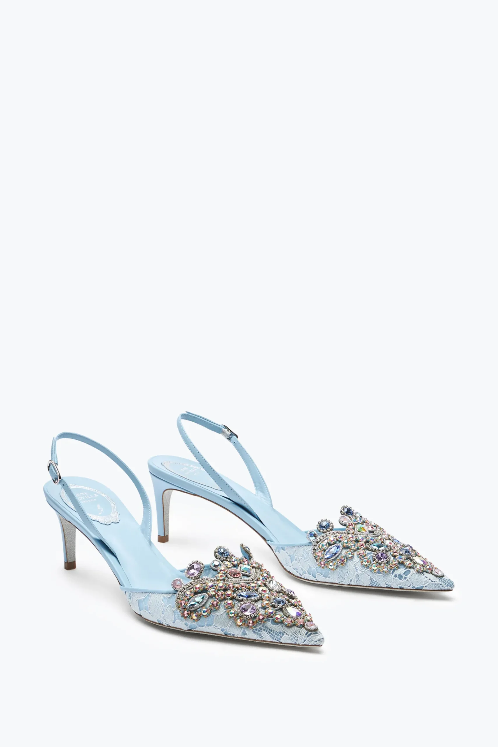 Slingback^Rene Caovilla Slingback Veneziana Azzurro Pastello 60 Blu