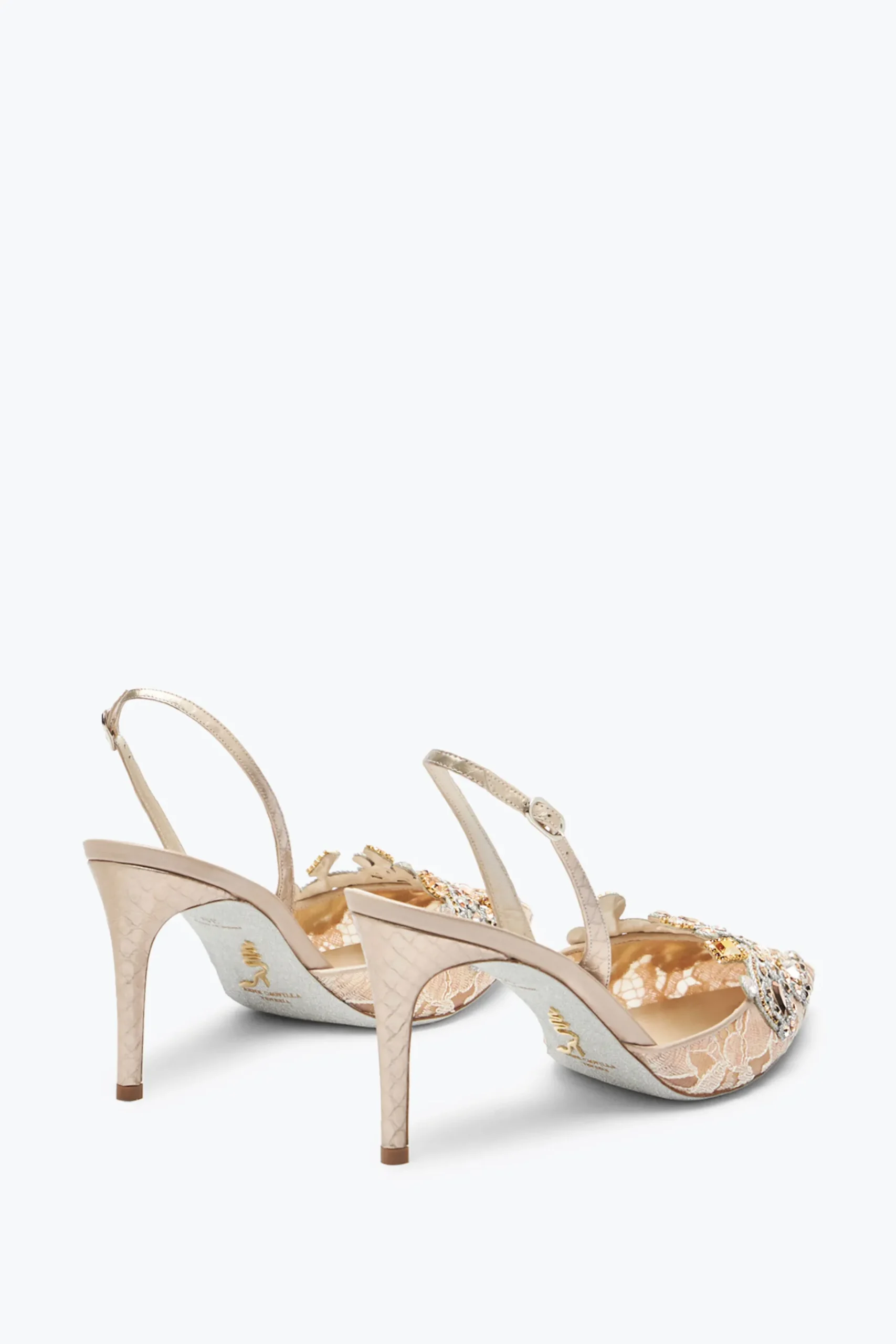 Slingback^Rene Caovilla SLINGBACK VENEZIANA 80 Champagne