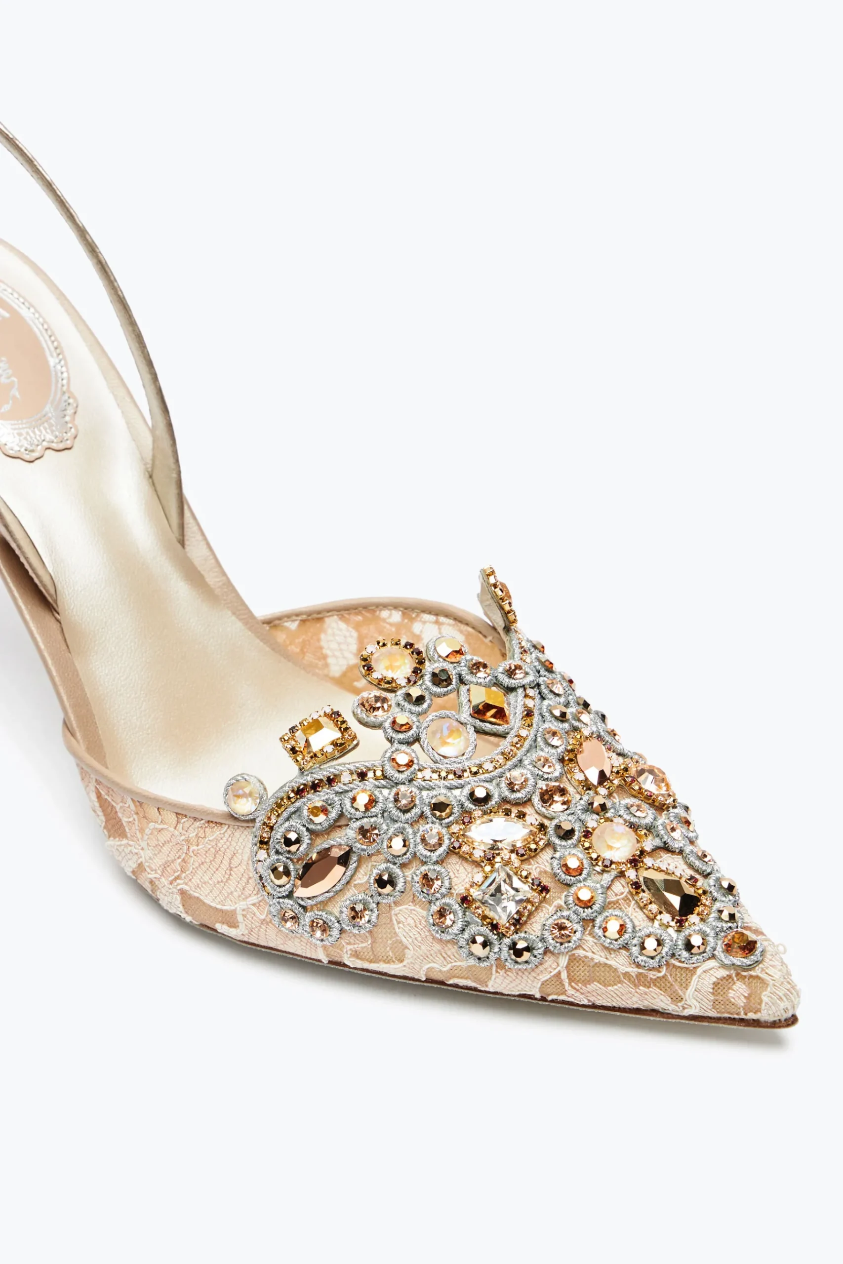 Slingback^Rene Caovilla SLINGBACK VENEZIANA 80 Champagne