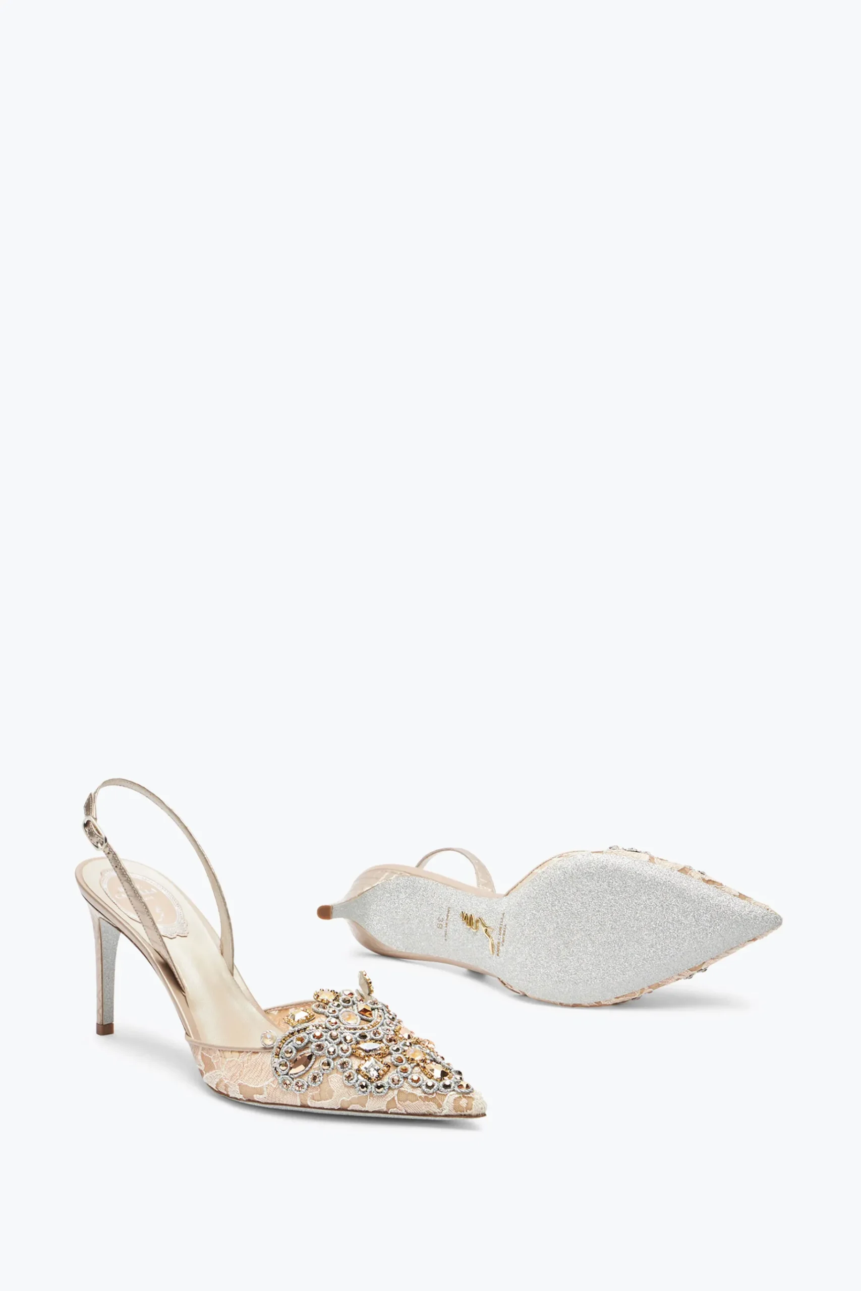 Slingback^Rene Caovilla SLINGBACK VENEZIANA 80 Champagne