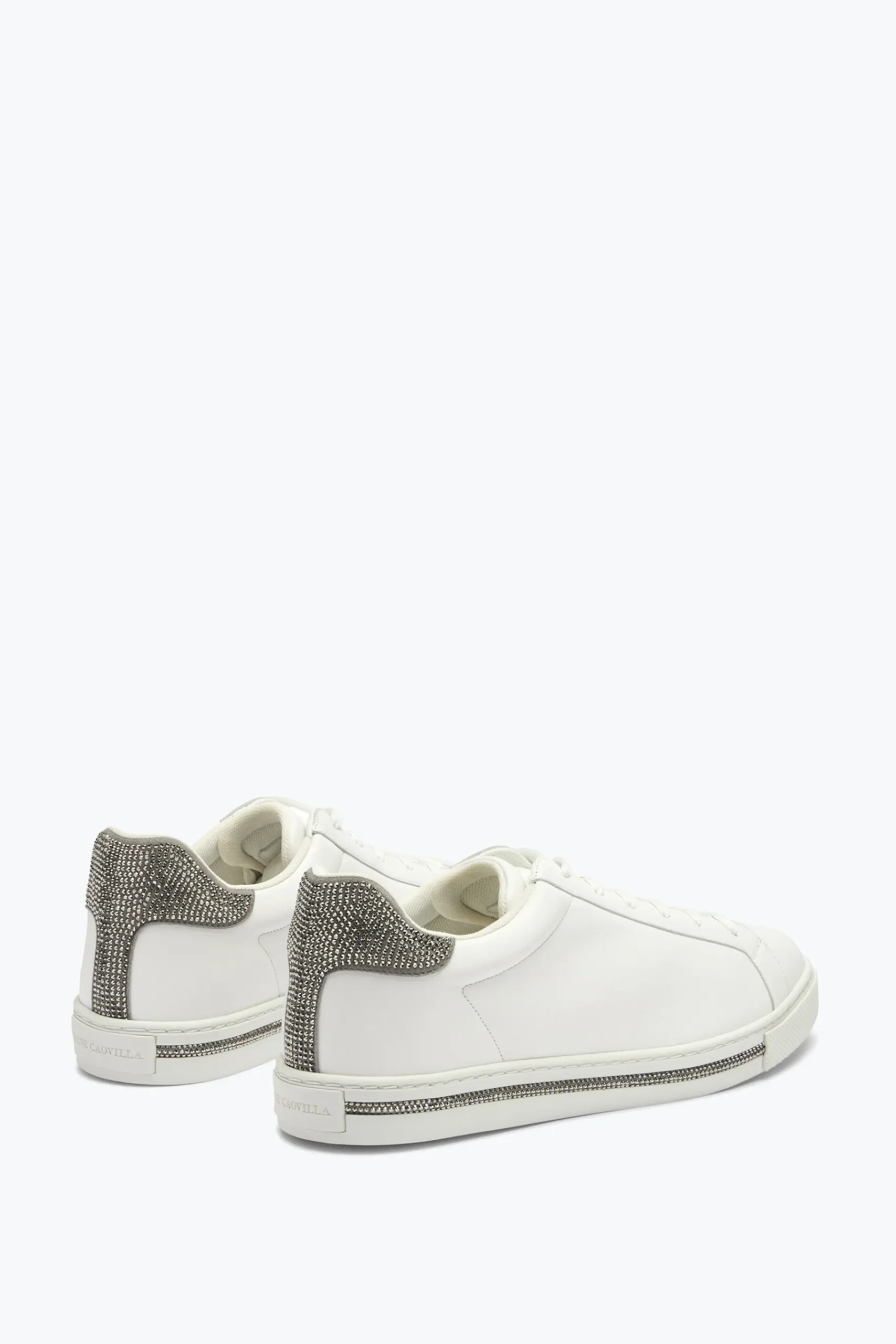 Sneaker^Rene Caovilla Sneaker Xtra Argento Con Cristalli 15 Bianco