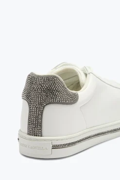 Sneaker^Rene Caovilla Sneaker Xtra Argento Con Cristalli 15 Bianco
