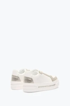 Sneaker^Rene Caovilla SNEAKER XTRA BIANCO- CON CRISTALLI 50 Argento