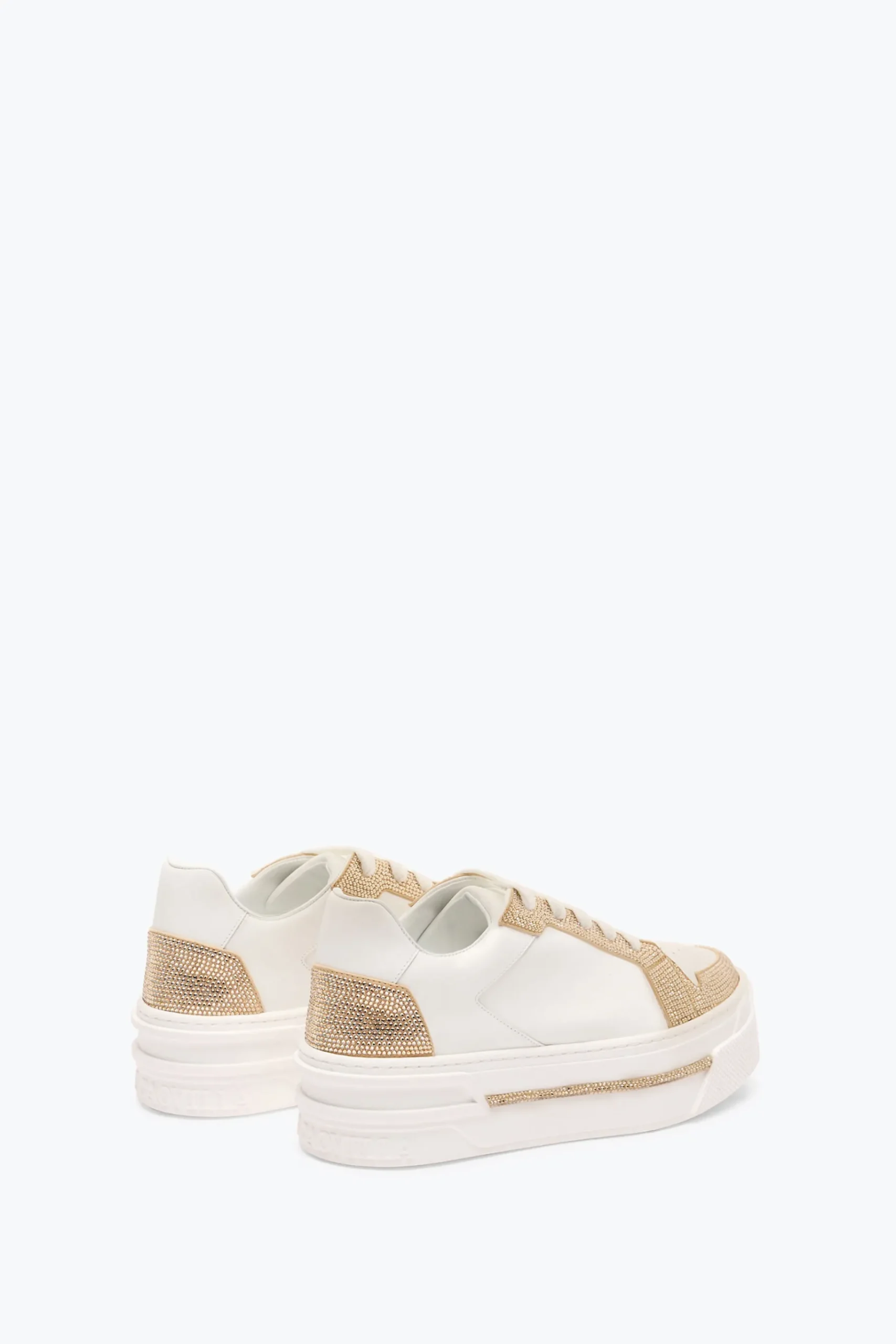 Sneaker^Rene Caovilla SNEAKER XTRA BIANCO- CON CRISTALLI 50 Oro