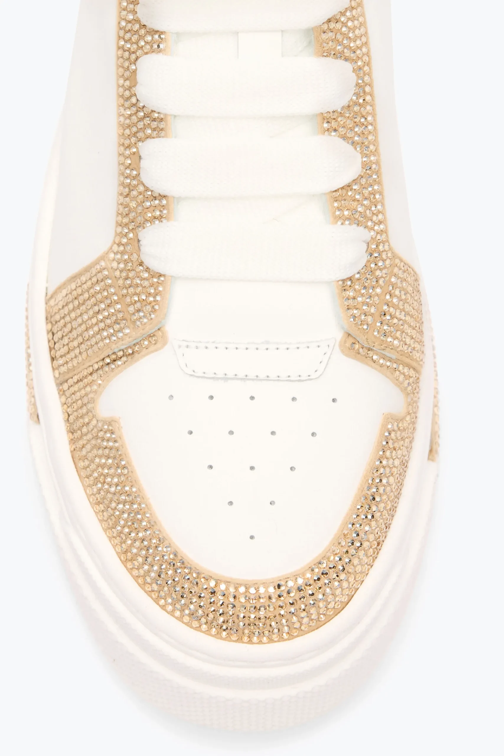Sneaker^Rene Caovilla SNEAKER XTRA BIANCO- CON CRISTALLI 50 Oro