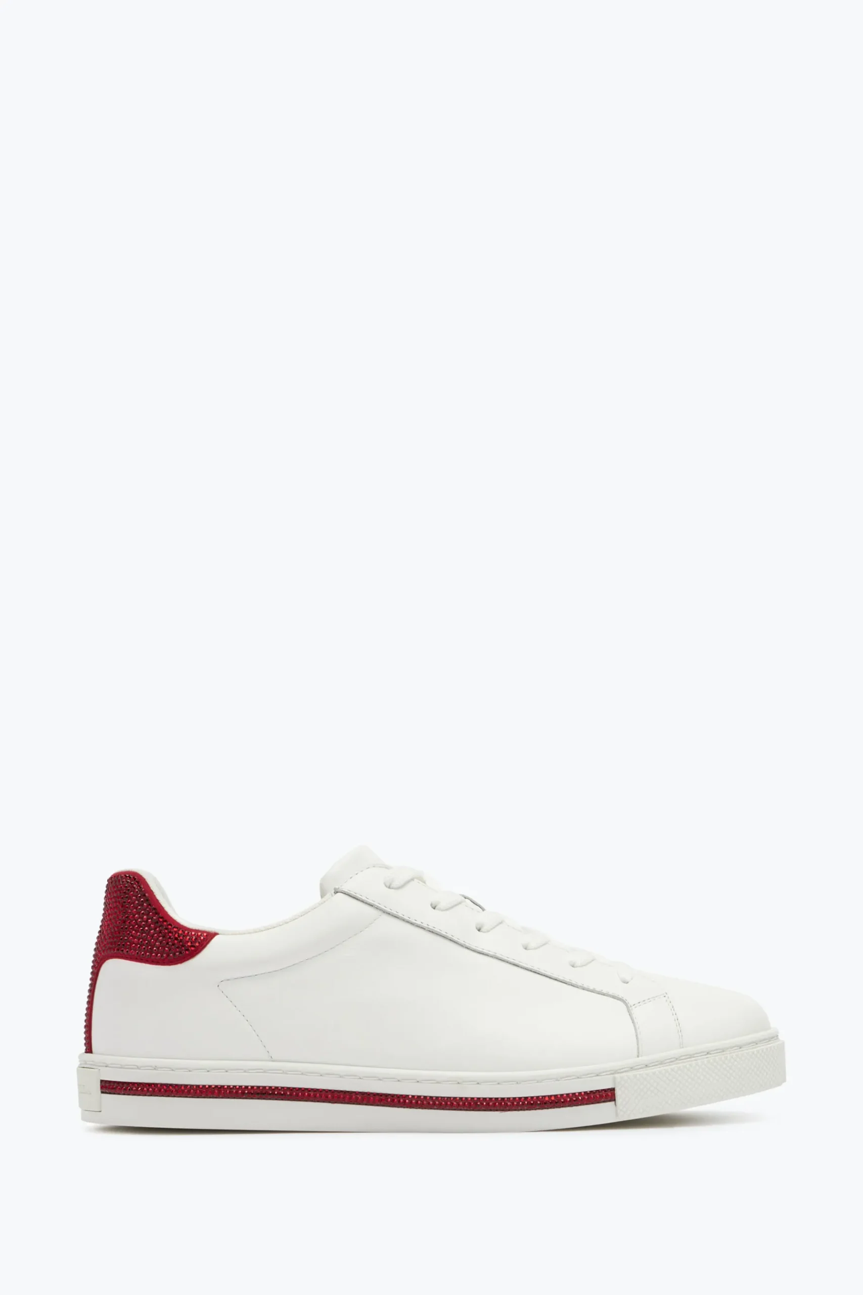 Sneaker^Rene Caovilla Sneaker Xtra -Rosso Con Cristalli 15 Bianco