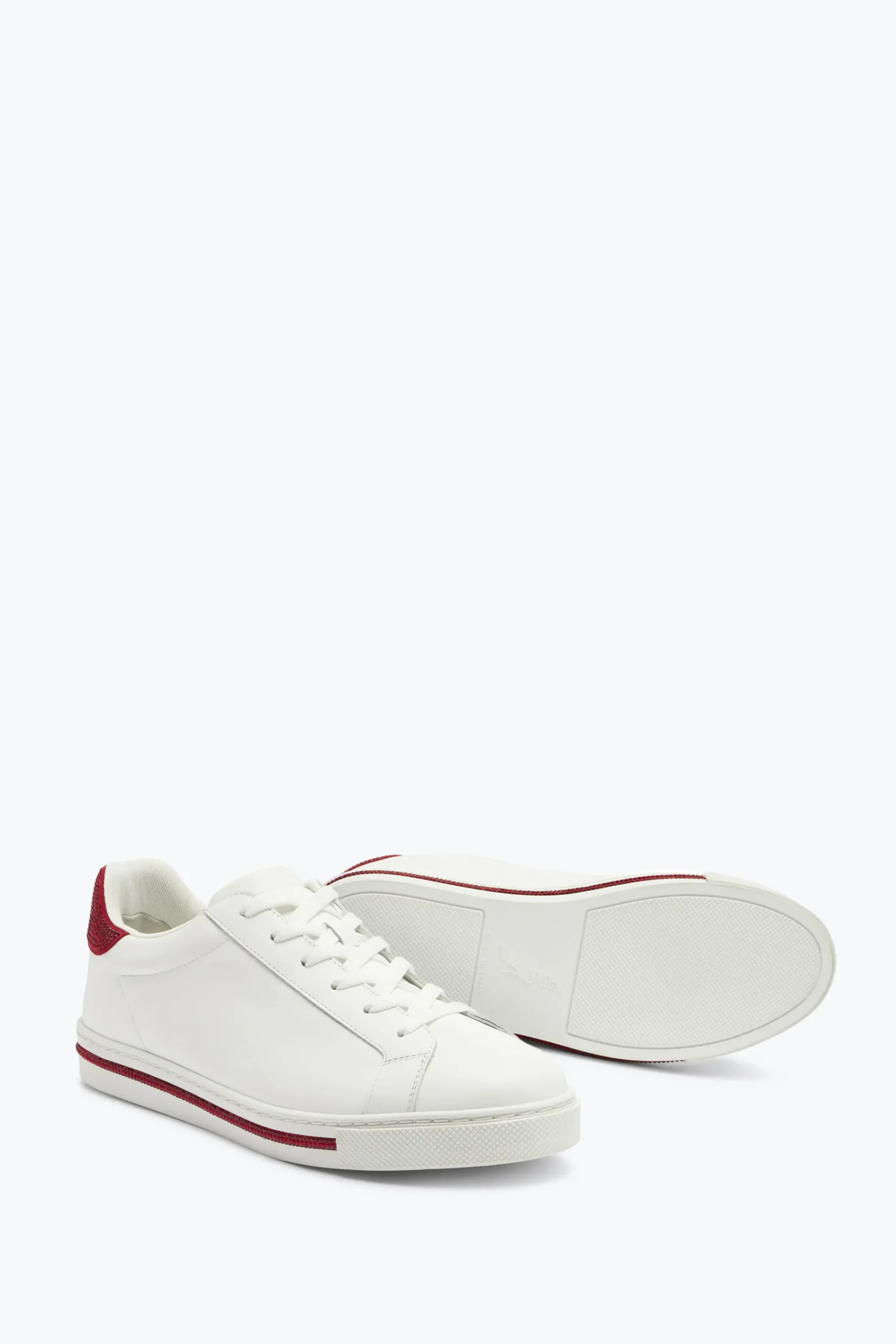 Sneaker^Rene Caovilla Sneaker Xtra -Rosso Con Cristalli 15 Bianco