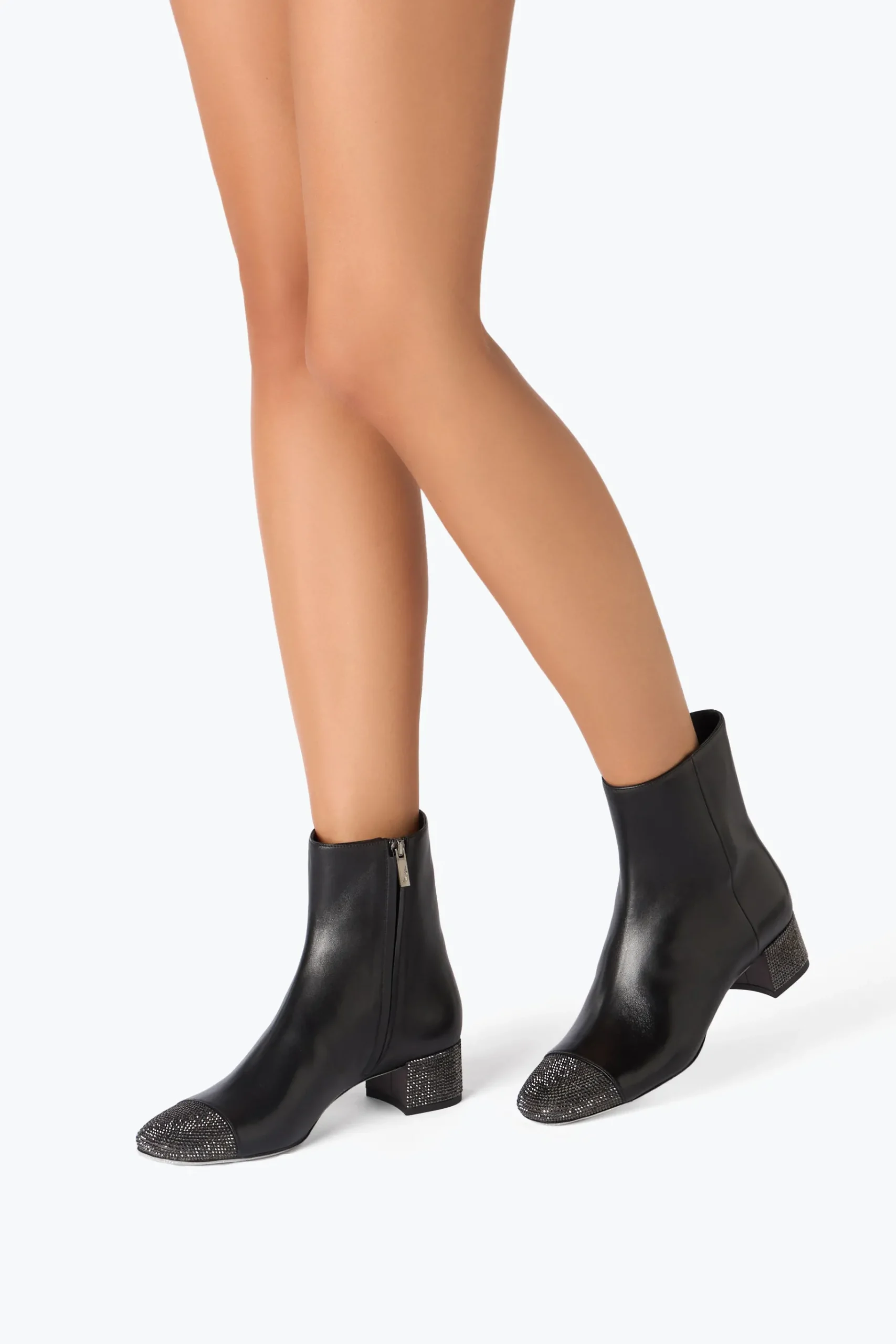 Stivali^Rene Caovilla Stivaletto Bonnie In Pelle Nera 40 Nero