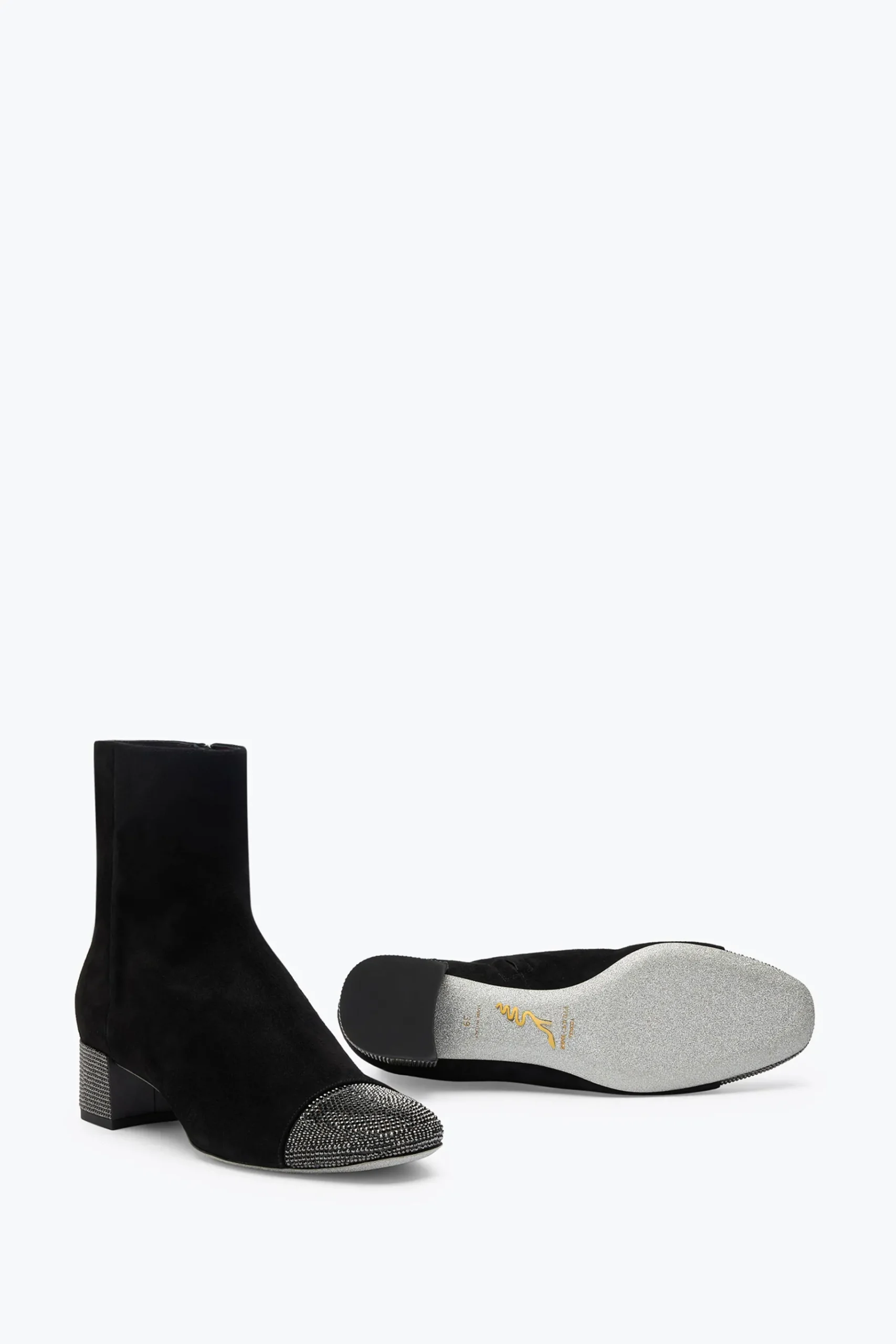 Stivali^Rene Caovilla Stivaletto Bonnie Suede 40 Nero