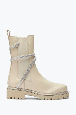Stivali^Rene Caovilla Stivaletto Cleo in pelle 25 Bianco